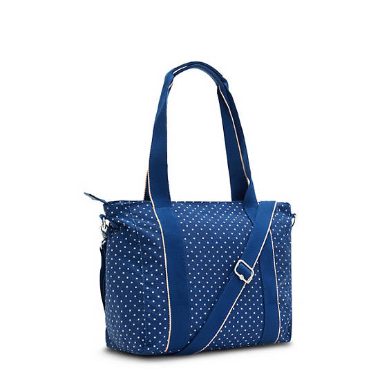 Sacs Fourre Tout Kipling Asseni Small Printed Bleu | FR 1748KO